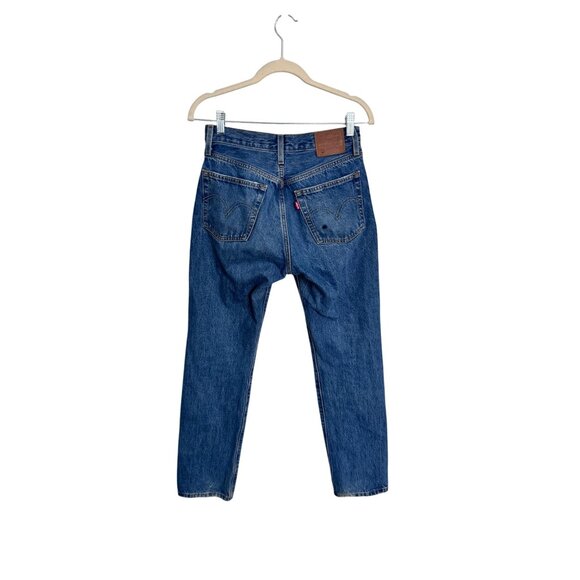 Levi's premium 501 100% cotton button fly medium wash jeans women's size 25x30 - Picture 2 of 10